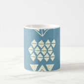 Aztec Ethnic: Blue Geometric Seamless. Kaffeetasse (Mittel)