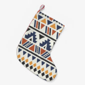 Aztec Ethnic: Handgezeichnet nahtlos Kleiner Weihnachtsstrumpf (Vorderansicht (hängend))