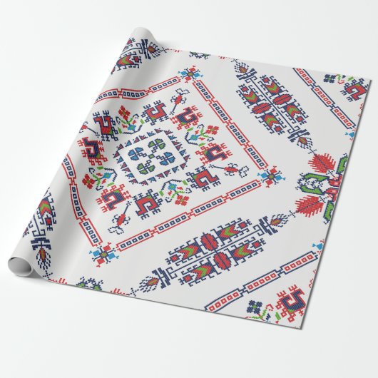 Aztec Ethnic Pattern Geschenkpapier (Ungerollt)