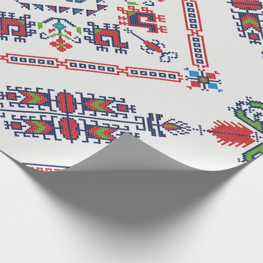 Aztec Ethnic Pattern Geschenkpapier (Ecke)