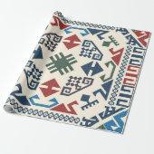Aztec Ethnic Pattern Geschenkpapier (Ungerollt)