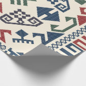 Aztec Ethnic Pattern Geschenkpapier (Ecke)