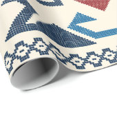 Aztec Ethnic Pattern Geschenkpapier (Rolleneckpunkt)