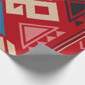 Aztec Ethnic Pattern Geschenkpapier (Ecke)