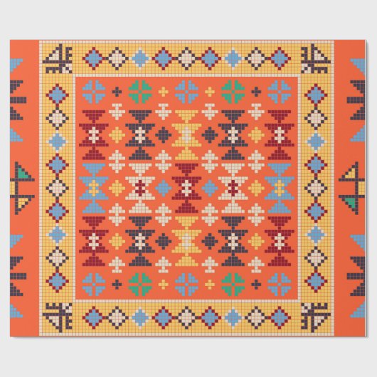 Aztec Ethnic Pattern Geschenkpapier (Flach)