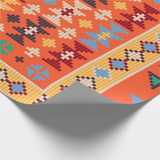 Aztec Ethnic Pattern Geschenkpapier (Ecke)