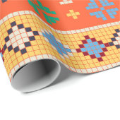 Aztec Ethnic Pattern Geschenkpapier (Rolleneckpunkt)
