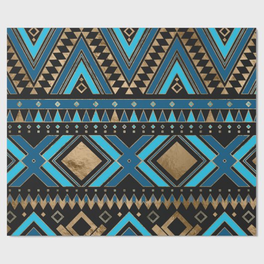 Aztec Ethnisches Muster Geschenkpapier (Flach)