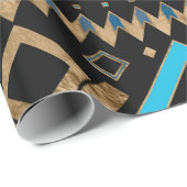 Aztec Ethnisches Muster Geschenkpapier (Rolleneckpunkt)