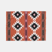 Aztec farbiges geometrisches Muster Fleecedecke (Vorderseite (Horizontal))