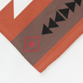 Aztec farbiges geometrisches Muster Fleecedecke (Ecke)
