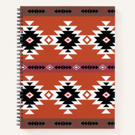 Aztec farbiges geometrisches Muster Notizblock