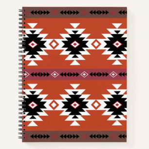 Aztec farbiges geometrisches Muster Notizblock