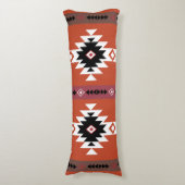 Aztec farbiges geometrisches Muster Seitenschläferkissen (Vorderseite Vertikal)