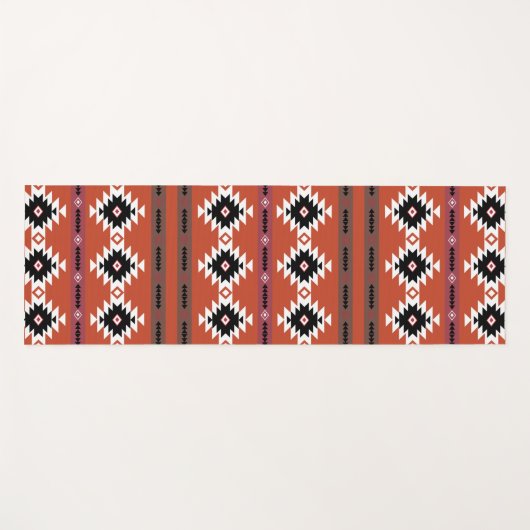 Aztec farbiges geometrisches Muster Yogamatte (Vorderseite (Horizontal))