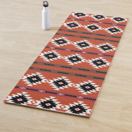 Aztec farbiges geometrisches Muster Yogamatte
