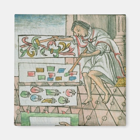 Aztec feather artisan magnet (Vorne)