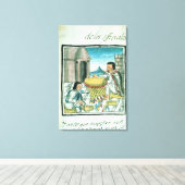 Aztec feather artisans work leinwanddruck (Insitu (Holzboden))