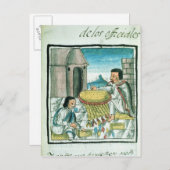 Aztec feather artisans work postkarte (Vorne/Hinten)
