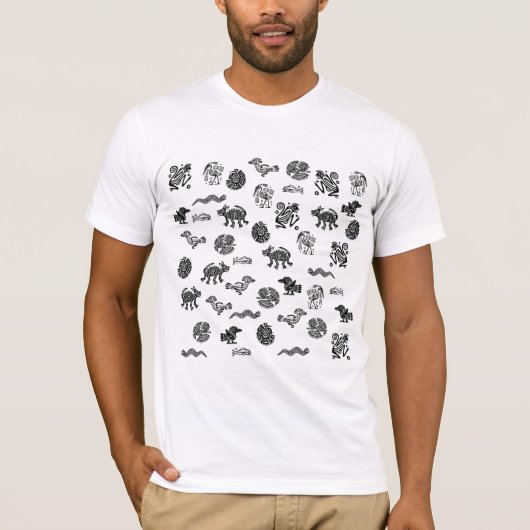 Aztec figures of animals T-Shirt (Vorderseite)