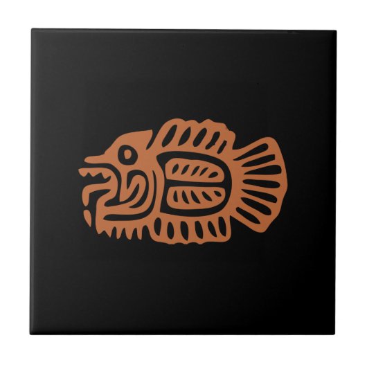 Aztec Fish Fliese (Vorderseite)