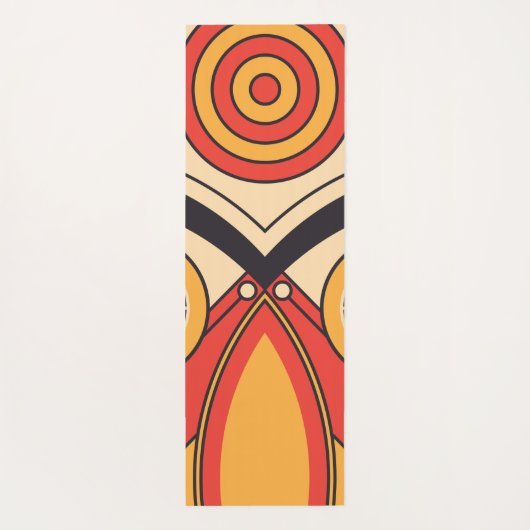 aztec flach Stil Yogamatte (Rückseite)