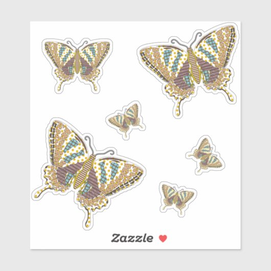 Aztec Frack Contour Sticker (Blatt)