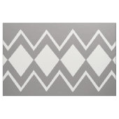 Aztec Geometric Abstrakt Pattern Grau & Weiß Stoff (Yard (91,4 cm))