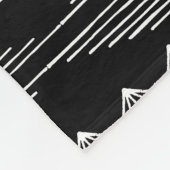 Aztec Geometric Black and White Abstrakt Pattern Fleecedecke (Ecke)