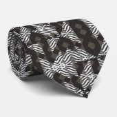 Aztec Geometric Blend Men's Designer-Krawatte Krawatte (Gerollt)