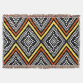 Aztec Geometric Boho Throw Blanket Decke (Vorderseite)