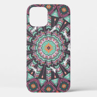 Aztec Geometric: farbiges Zirkelmuster