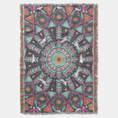 Aztec Geometric: farbiges Zirkelmuster Decke (Vorderseite Vertikal)