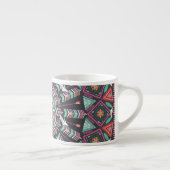 Aztec Geometric: farbiges Zirkelmuster Espressotasse (Rechts)
