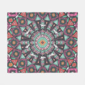 Aztec Geometric: farbiges Zirkelmuster Fleecedecke (Vorderseite (Horizontal))