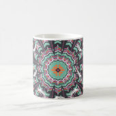 Aztec Geometric: farbiges Zirkelmuster Kaffeetasse (Mittel)