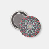 Aztec Geometric: farbiges Zirkelmuster Magnet (Vorderseite/Rückseite)