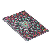 Aztec Geometric: farbiges Zirkelmuster Notizblock (Rechte Seite)