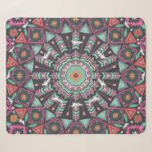 Aztec Geometric: farbiges Zirkelmuster Sherpadecke (Vorderseite (Horizontal))