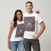 Aztec Geometric: farbiges Zirkelmuster T-Shirt (Unisex)