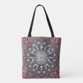 Aztec Geometric: farbiges Zirkelmuster Tasche (Rückseite)
