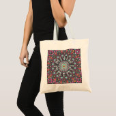 Aztec Geometric: farbiges Zirkelmuster Tragetasche (Vorderseite (Produkt))