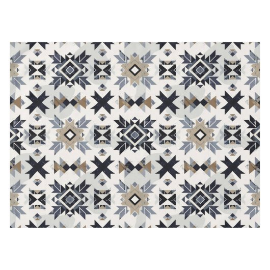 Aztec Geometric Muster Tischdecke (Vorderseite (Horizontal))