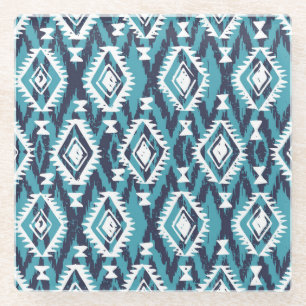 Aztec Geometric Tribal Navajo Print Glasuntersetzer