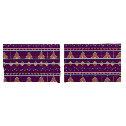 Aztec Geometric Tribe Gemustert Kissenbezug (Vorderseite-Set)
