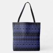 Aztec Geometrics - Blau Tasche (Vorderseite)