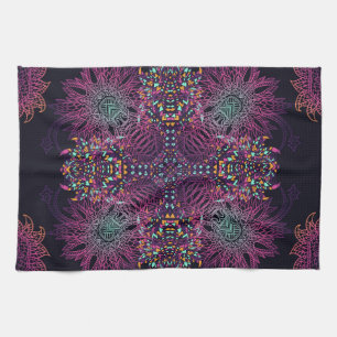 Aztec geometrische, Vintage nahtlose Muster. Geschirrtuch