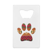 Aztec geometrisches Muster Art Dog Print Geldbeutel Flaschenöffner (Rückseite)