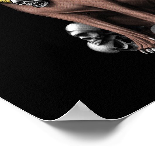 Aztec God Mictlantecuhtli Poster (Ecke)