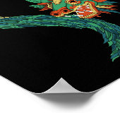 Aztec God Quetzalcoatl Snake Dragon Inca Maya Civi Poster (Ecke)